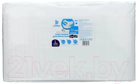 Подгузники для взрослых Dr.Dinno Standart Plus L (30шт)