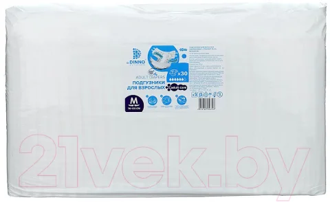 Подгузники для взрослых Dr.Dinno Standart Plus M (30шт)