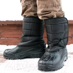 Сапоги рабочие Step ЭВА Дутые мужские липучка (р.41, черный) — фото 6