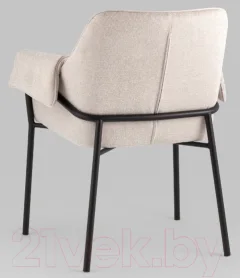 Кресло мягкое Stool Group Бесс (рогожка бежевый) — фото 6