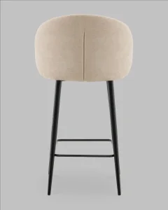 Стул барный Stool Group Ханнингем (велюр бежевый) — фото 5