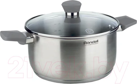 Кастрюля Rondell Strike RDS-714 (2.8л, серые ручки)