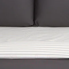 Комплект постельного белья Этель Stripes Grey Евро / 9888829 — фото 2