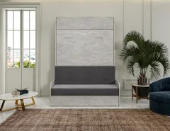 Комплект мебели трансформер Макс Стайл Studio Sofa 140x200x18 BySpan (бетон 816) — фото 8