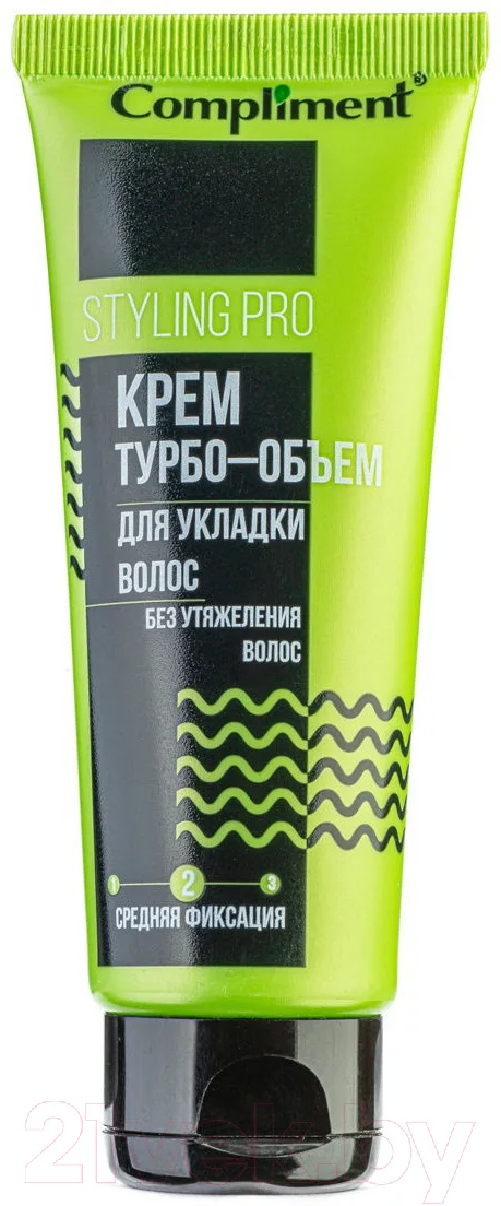 Крем для укладки волос Compliment Styling Pro турбо-объем средняя фиксация (75мл)