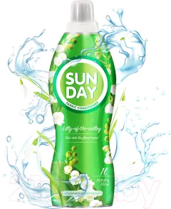 Кондиционер для белья Sunday Свежесть ландыша (1л) — фото 2