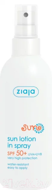 Лосьон солнцезащитный Ziaja Sun SPF50+ (170мл)
