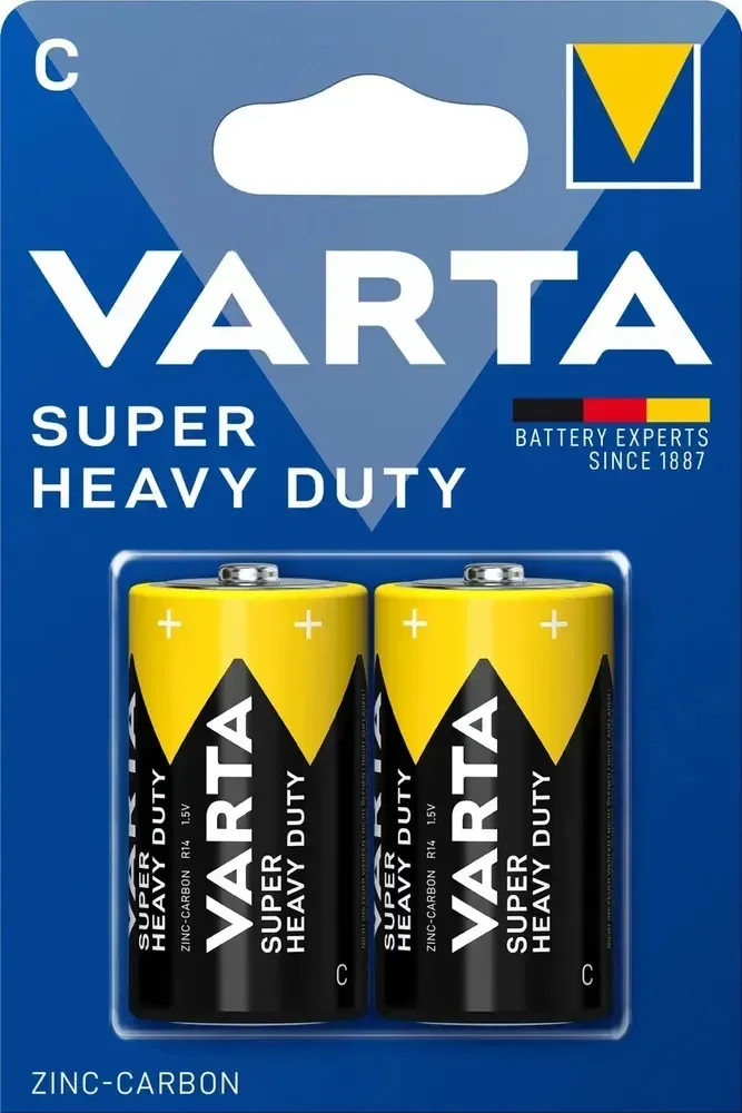 Комплект батареек Varta Superlife Heavy Duty C/R14 SP2 2/24/120 / 2014101302