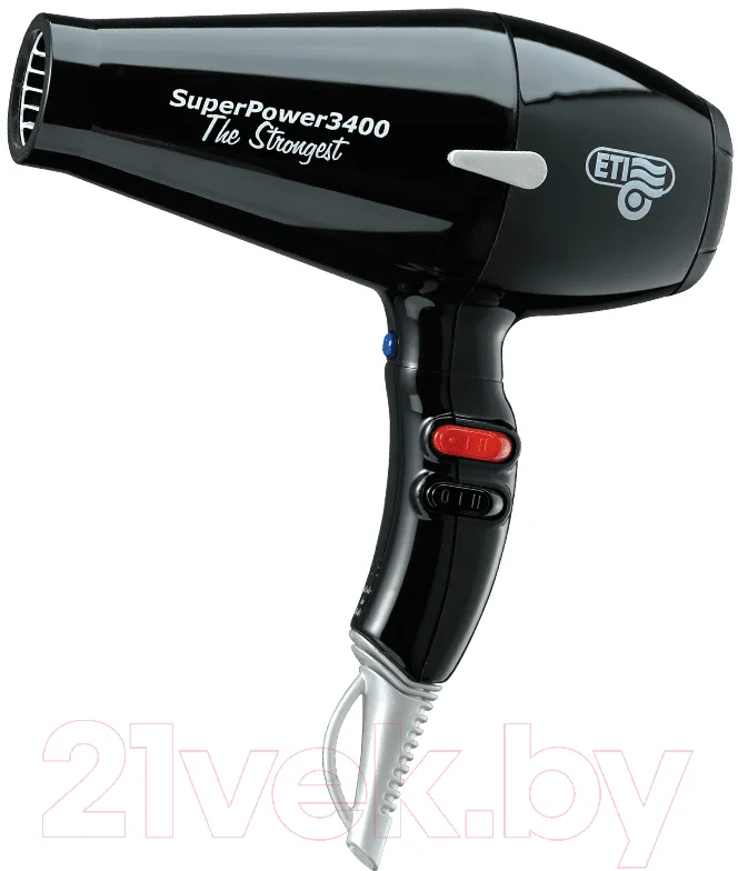 Фен ETI Super Power 3400 / 1805200C0 (черный)