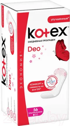 Прокладки ежедневные Kotex Super Slim Deo супертонкие (56шт) — фото 5