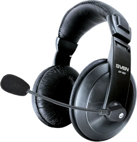 Наушники-гарнитура Sven AP-860MV (черный)
