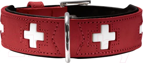 Ошейник HUNTER Collar Swiss 41867 (55/M, красный/черный)
