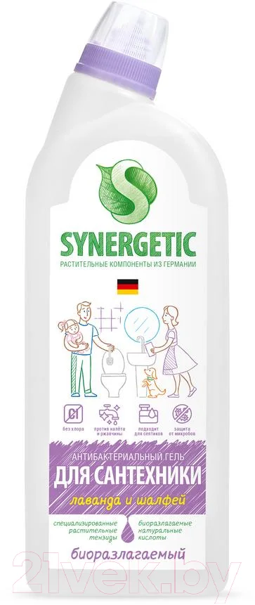 Чистящее средство для ванной комнаты Synergetic Сказочная чистота для сантехники (700мл)