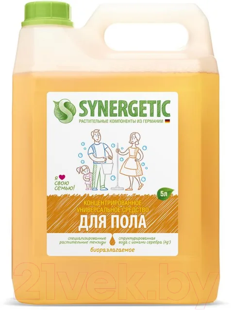 Универсальное чистящее средство Synergetic Для пола, стен, поверхностей (5л)