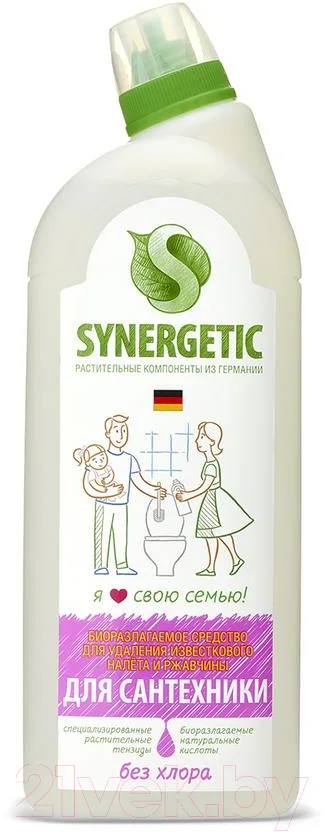 Чистящее средство для ванной комнаты Synergetic Биоразлагаемое кислотное (1л)