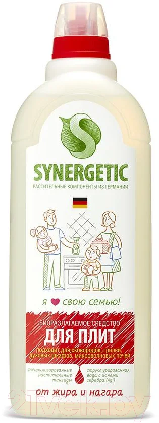 Чистящее средство для кухни Synergetic Биоразлагаемое для удаления жира и нагара (1л)