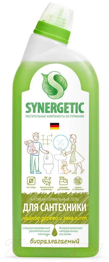 Чистящее средство для ванной комнаты Synergetic Зеленая сила для сантехники (700мл)