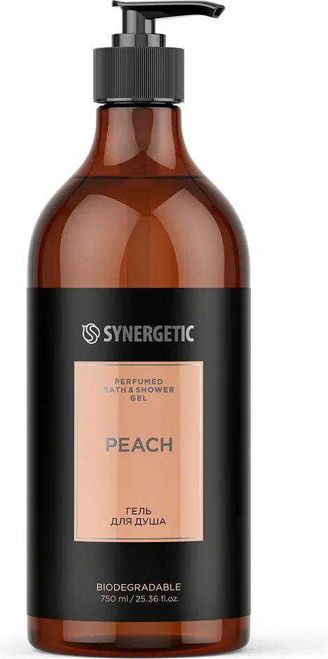 Гель для душа Synergetic Парфюмированный Персик (750мл)