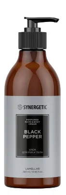 Крем для тела Synergetic Черный перец для рук и тела (380мл)
