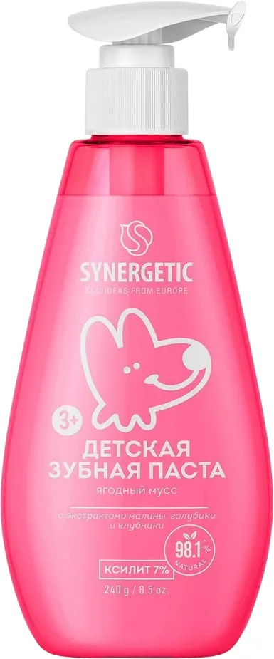 Зубная паста Synergetic Ягодный мусс (240г)
