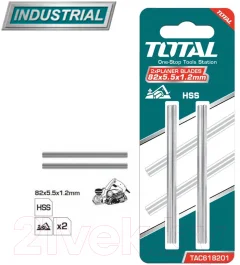 Комплект ножей для электрорубанка TOTAL TAC618201 (2шт) — фото 2