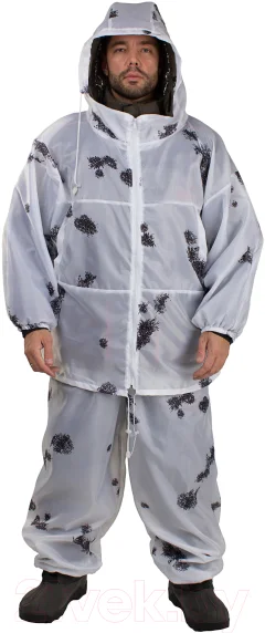 Костюм маскировочный Huntsman Метель зима Taffeta Клякса (50-56/176-182) — фото 1