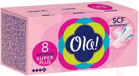 Тампоны гигиенические Ola! Tampons Super Plus Шелковистая поверхность (8шт)