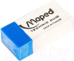 Ластик Maped Technic Duo / 511710 (белый/голубой) — фото 1
