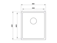 Мойка кухонная Longran Techno TEB340.400 -GT10P — фото 4