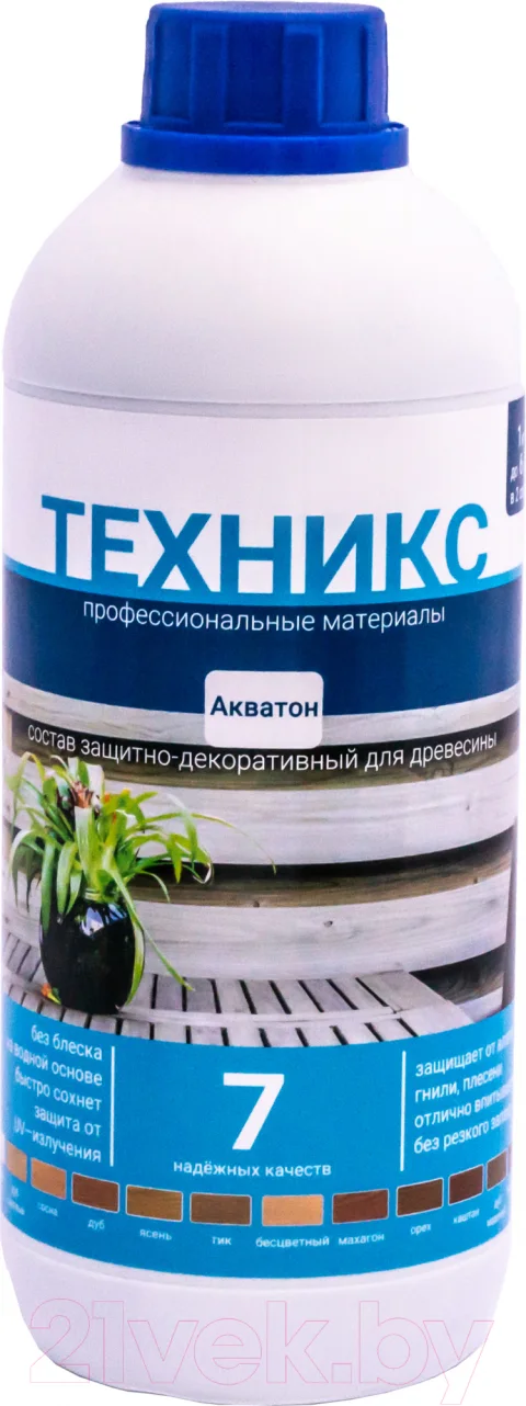 Пропитка для дерева Техникс Акватон (1кг, палисандр)