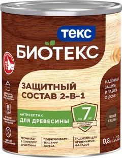 Антисептик для древесины Текс Биотекс (800мл, лесной каштан) — фото 3