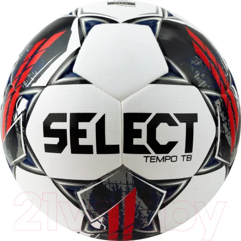 Футбольный мяч Select Tempo TB V23 / 0575060001 (размер 5, белый/синий/красный)