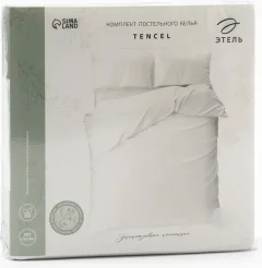 Комплект постельного белья Этель Tencel дуэт / 10655062 (белый) — фото 10