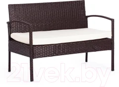 Комплект садовой мебели Tetchair Лаундж (коричневый/бежевый) — фото 2