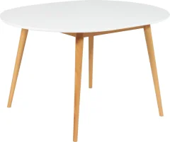 Обеденный стол Tetchair Боско круглый (белый/натуральный) — фото 2