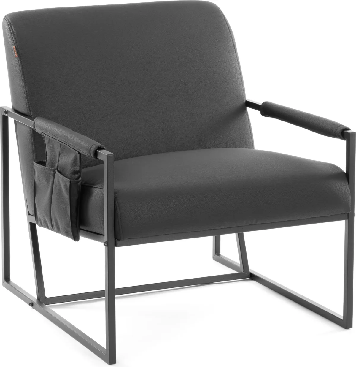 Кресло мягкое Tetchair Чарли Люкс (экокожа, sharp черный)