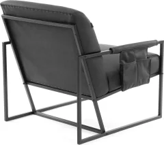 Кресло мягкое Tetchair Чарли Люкс (экокожа, sharp черный) — фото 3