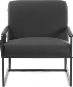 Кресло мягкое Tetchair Чарли Люкс (экокожа, sharp черный) — фото 5