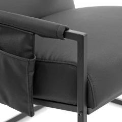 Кресло мягкое Tetchair Чарли Люкс (экокожа, sharp черный) — фото 7