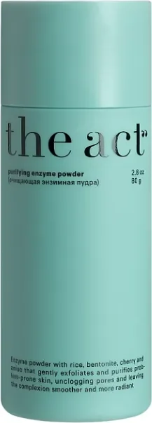 Пудра для умывания The Act Энзимная очищающая темно-зеленая (80г)