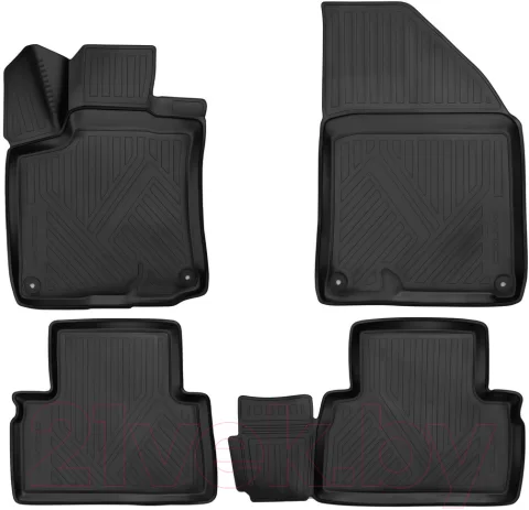Комплект ковриков для авто ELEMENT TI.75.COOL.3D.2019 для Geely Coolray (4шт)