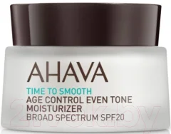 Крем для лица Ahava Time To Smooth Увлажняющий Ровный тон и проф-тика старения SPF20 (50мл) — фото 1