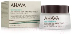 Крем для лица Ahava Time To Smooth Увлажняющий Ровный тон и проф-тика старения SPF20 (50мл) — фото 3