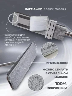 Набор мопов для швабры WMC Tools Tools WMC-03 / WMC-mop3-2pcs — фото 3