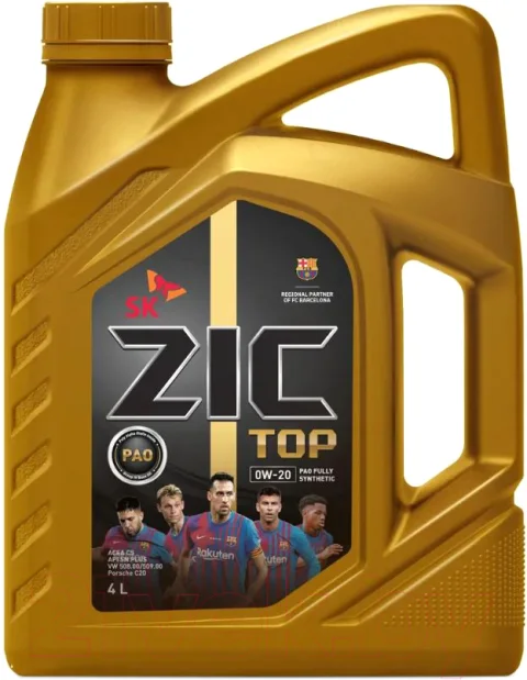 Моторное масло ZIC Top 0W20 / 162679 (4л)