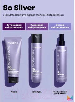 Тонирующий спрей для волос MATRIX Total Results So Silver 10 в 1 (200мл) — фото 9