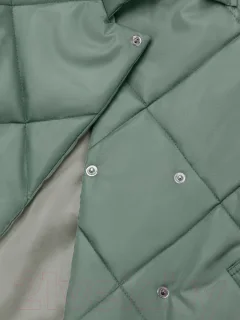 Пальто детское Amarobaby Trendy / AB-OD22-TRENDY29/39-134 (фисташковый, р.134-140) — фото 4