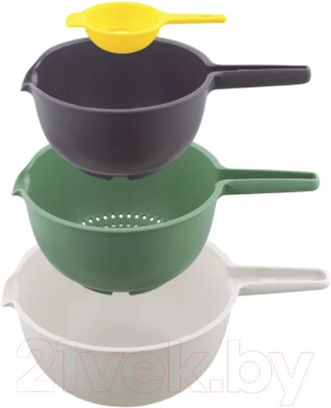 Набор мисок Smart Solutions Trym с сепаратором для яиц / SS-BO-PP-set4
