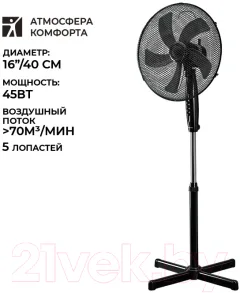 Вентилятор Timberk T-SF1602 — фото 5