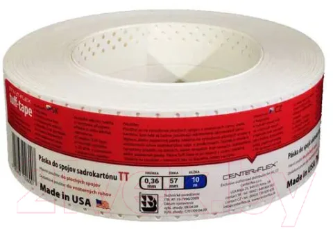 Лента для гипсокартона Strait Flex Tuff-Tape TT10 (0.057x10м)